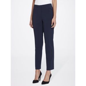 Ellie Tahari Straight Leg Navy Trouser Pant